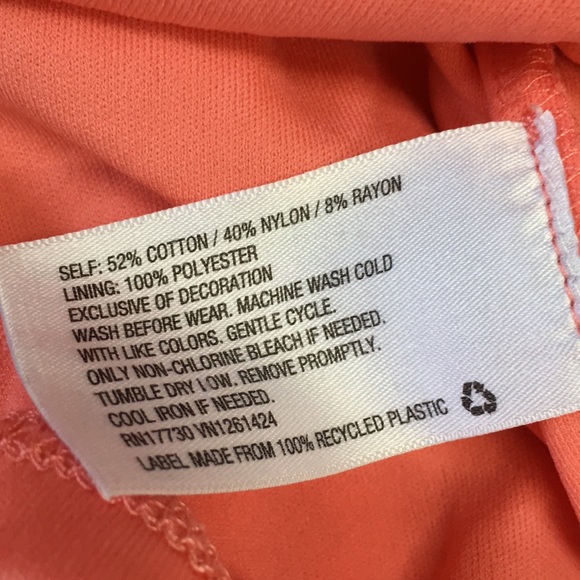 Girls M Coral Dress - Picture 4 of 7